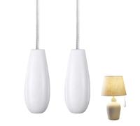 REBUCINA 2PCS Bathroom Light Pull Cord Pull Cord Handle with 150cm Light Pull Cord Extension Ideal for Ceiling Fans Chandeliers And Electric Fans Safe Light Pull Handle Enhance Your Bathroom Décor