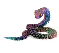 REBUCINA 3d Printed Animals 40cm 3d Printed Toys,3d Printed Snake Laser Red and Blue 3d Printed,3d Printing Animals Snake for Home and Office Decoration,Gift for Friends(1 Piece)