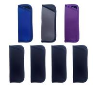 Rebucina 7-Piece Portable Soft Glasses Case, Fabric Spectacle Pouch for Women and Men - Travel, Vacation, Outdoor Activities (Multi-Color)