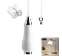 REBUCINA Bathroom Light Pull Cord Handle,Light Pull Handle,Ceramic Bathroom Light Pull Cord with 1 Piece Terminal Und 150cm Rope,For Bathroom Toilet Light Ceiling Light Fan Switch