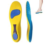 REBUCINA Sole Insoles for Bunions Orthopedic Insoles Orthotic Arch Support Insoles Plantar Fasciitis Orthopedic Flatfoot Feet Comfortable Insoles for Men Women Shock Absorption Sports(Yellow,41-42)