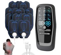 REBUCINA Tens Machine for Pain Relief Tens Machine Rechargeable Tens Unit with 8 Replacement Pads 9-in-1 Tens Machine for Pain Relief for Relief of Muscle/Back/Shoulder/Neck/Leg/Calf Discomfort