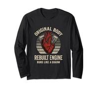 Rebuilt Engine Open Heart Surgery Recovery Survivor Men Long Sleeve T-Shirt