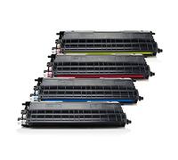 Rebuilt for Brother DCP-L 8450 CDW Toner Set Black, Cyan, Magenta, Yellow - TN-326 - For approx. 1 x 4000 & 3 x 3500 Pages (5% Coverage)