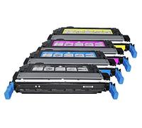 Rebuilt for Canon Lasershot LBP-5300-711 / 1657B002-1660B002 - Toner Set Black, Cyan, Magenta, Yellow - For approx. 4 x 6.000 Pages (5% Coverage)