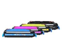 Rebuilt for HP Color Laserjet 3800 N - Q6470A - Q7583A - Toner Set Black, Cyan, Magenta, Yellow - for Approx. 4 x 6.000 Pages (5% Coverage)