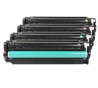 Rebuilt for HP Color LaserJet CM 2320 N MFP - CC530A - CC533A - Toner Set Black, Cyan, Magenta, Yellow - For approx. 1 x 3.500 & 3 x 2.800 Pages (5% Coverage)