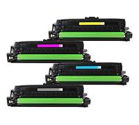 Rebuilt for HP Color LaserJet Professional CP 5225 N - CE740A - CE273A - Toner Set Black, Cyan, Magenta, Yellow - For approx. 1 x 7.000 & 3 x 7.300 Pages (5% Coverage)
