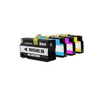Rebuilt for HP OfficeJet Pro 8600 Premium e-All-in-One Ink Cartridges Set Black, Cyan, Magenta, Yellow - 950XL/951X / C2P43AE - Inhalt: 1 x 80 ml & 3 x 27 ml