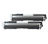 Rebuilt for HP TopShot LaserJet Pro M 275 u - 126A / CE310A - Toner Set 2x Black - For approx. 2 x 1.200 Pages (5% Coverage)