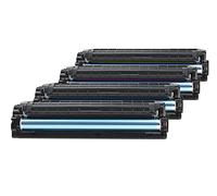 Rebuilt for Samsung CLX-4195 N - CLP-415 / CLT-504S - Toner Set Black, Cyan, Magenta, Yellow - for Approx. 1 x 2.500 & 3 x 1.800 Pages (5% Coverage)
