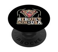 Rebuilt In The USA Open Heart Surgery Survivor Recovery PopSockets Adhesive PopGrip
