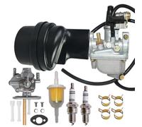 Rebuiman LT50 Carburetor With Air Filter Box Fit For Suzuki ATV Quadmaster 50 LT-A50 2002-2005, LT50 LT 50 1983-1987, R50 1984-2006