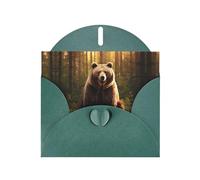 rebuke Dark Green Patterns greeting card 6x4 inches with envelope, covering birthdays, weddings and other occasions