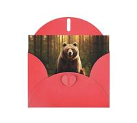 rebuke Red Patterns greeting card 6x4 inches with envelope, covering birthdays, weddings and other occasions