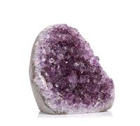 Rebuy Amethyst Cluster Geode Uruguay Cave Purple Natural Raw Rough Stone for Spiritual Healing Crystal Gifts | Reiki Healing Crystal Gift | Positive Energy New Home House Warming Gifts