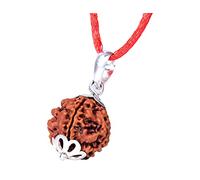 REBUY Brown 4 Mukhi Rudraksha/Four Faced Rudraksh Pendant | Natural Authentic Nepali Bead, 20-25 mm | Original & Certified Pendant for Men & Women | Elegant & Spiritual Accessory