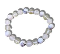 Rebuy Calm & Emotion Support Power Bead Bracelet - Howlite, Moonstone, Clear Quartz Multistone For Both Men & Women | Multicolor, 8mm Bead Size