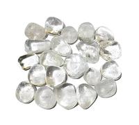 REBUY Clear Quartz Tumbles Crystal Tumbles Reiki Healing Stones Chakra Stone Tumbles, Pack of 1