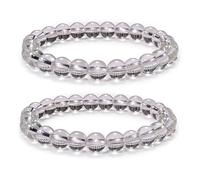 REBUY Natural Clear Quartz Bracelet for Men & Women Reiki Healing Lab Certified Crystal Bracelet for Men and Women | Unleash Inner Purity, Balance & Harmony (Pack of 1)