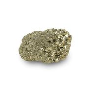 REBUYUK 2pcs Natural Energised Golden Pyrite Rough Raw Stone| Peru's Original Pyrite | Yoga Meditation Relax Crystal Gift | Gifts for Positive Energy New Home House Warming Gifts