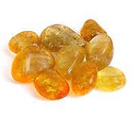 RebuyUK Yellow Citrine Tumble Stone for Reiki Healing and Crystal Healing Natural Tumble Stones for Wealth Prosperity Money Success Manifestation Chakra Balancing Protection & Meditation (1 pc Stone)
