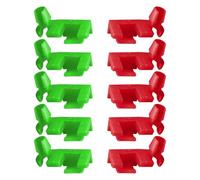 Rebvugr 5 Pairs Tailgate Handle Bar Clips Bar Holder Clips Left & Right Rear Door Handle Brackets Car Tailgate Door Lock Lever Clamp Fits Chevy GMC, Replaces OEM # 88981030