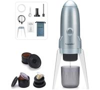 RECAFIMIL Portable Electric Espresso Machine, 3-in-1 Self-Heating Coffee Maker for Travel & Camping, 19 Bar Pressure, Compatible with Ground Coffee & NE-SPRESSO/Do-lce Guto Pods, Space Grey