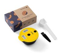 RECAFIMIL Reusable Coffee Pods 220ml Refillable Coffee Capsule with Yellow Silicone Lid Compatible with Bosch Tassimo Machine