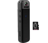 Recall Personal Body Camera Mini Pen 1080P HD BodyCam Small Pocket Body Camera with Audio and 16GB or 32GB Micro SD Card… (Recall ONE WIFI 64GB)