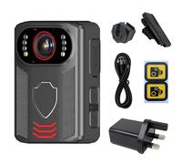 Recall Shield Body Worn Camera 128GB 1440P Personal Security Body Worn Camera Video Recorder BodyCam with Night Vision, Video & Audio Recording Prefessional Retail Courier SIA Safety