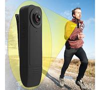 Recall Small Body Camera 1080P Full HD Mini Camera Body Wear Camera, Bike Cameras Cycling Video Recorder, Portable Pocket Body Cams with Back Clip, Video & Audio Recording, Motion Activated