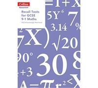 Collins – Recall Tests for GCSE 9-1 Maths – KS3 knowledge retrieval – Collins Tests & Assessment