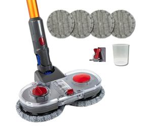 Recamania Mop Head for Dyson V11 V10 V8 V7 Water Tank and 6 Cloth Refills, 1 Water Measuring Cup and a Trigger Lock to make a much more comfortable performance.