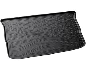 RECAMBO 3D Rubber Boot Liner compatible with Smart Forfour II, Type W453 2014 onwards, Rubber, Matt finish, Raised edge protection, Anti-slip, Easy-clean, Boot protection, Easy-clean load area mat