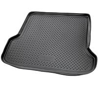 RECAMBO 3D Rubber Boot Liner compatible with Volvo V70 II, XC70 I, Cross Country 2000-2007, Rubber, Matt finish, Raised edge protection, Anti-slip, Easy-clean, Boot protection