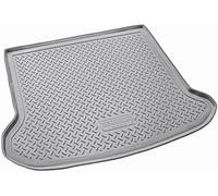 RECAMBO 3D Rubber Boot Liner compatible with Volvo XC60 I 2008-2017, Rubber, Matt finish, Raised edge protection, Anti-slip, Easy-clean, Boot protection, Easy-clean load area mat