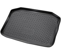 RECAMBO 3D Rubber Boot Liner compatible with VW Polo Type 9N 9N3 2001-2009, Rubber, Matt finish, Raised edge protection, Anti-slip, Easy-clean, Boot protection, Easy-clean load area mat