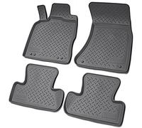 RECAMBO 3D Rubber Car Mats Set compatible with Audi Q5 SQ5 8R 2008-2017, Rubber, Matt finish, Anti-slip, Easy-clean, Low-odour, Shape-retaining, Interior floor protection