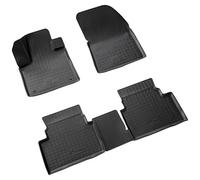 RECAMBO 3D Rubber Car Mats Set compatible with Citroen C5 Aircross 2017-2025, Rubber, Matt finish, Anti-slip, Easy-clean, Low-odour, Shape-retaining, Interior floor protection