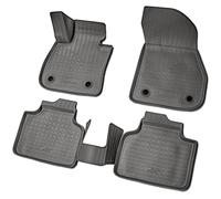 Recambo 3D Rubber Floor Mats Compatible with BMW 2 Series Active Tourer F45 from 2014 Onwards Car Rubber Mats Perfect Fit with Edge Black