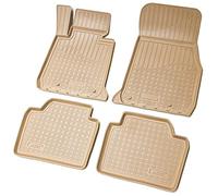 Recambo 3D Rubber Floor Mats Compatible with BMW 3 Series F30 F31 F34 F35 Year of Manufacture 2011-2019 Car Rubber Mats Perfect Fit with Edge Beige
