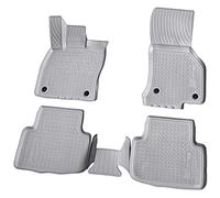 Recambo 3D Rubber Floor Mats Compatible with VW Passat 3G B8 from 2014 Onwards Car Rubber Mats Perfect Fit with Edge Grey