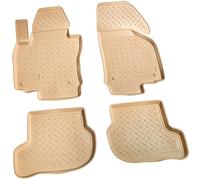RECAMBO 3D rubber floor mats suitable for Skoda Octavia II year of manufacture 2004-2013 - high 3D edge - non-slip - low odour - easy to clean - dimensionally stable