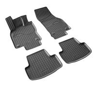 RECAMBO 3D Rubber Floor Mats Suitable for VW T-ROC A11 Year of Manufacture from 2017 - High 3D Edge - Non-Slip - Low Odour - Easy to Clean - Dimensionally Stable