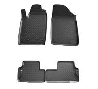 RECAMBO 3D Rubber Mat Set Suitable for Peugeot Partner | Year of Manufacture 1996-2009 - Tailor-Made Car Floor Mats with High 3D Edge | Non-Slip | Low Odour | Dimensionally Stable | Easy to Clean