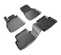 RECAMBO 3D Rubber Mat Set Suitable for Renault Megane II | Year of Manufacture 2002-2009 - Tailor-Made Car Floor Mats with High 3D Edge | Non-Slip | Low Odour | Dimensionally Stable | Easy to Clean