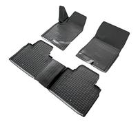RECAMBO 3D Rubber Mat Set Suitable for SsangYong Rexton | Year of Manufacture from 2017 - Tailor-Made Car Floor Mats with High 3D Edge | Non-Slip | Low Odour | Dimensionally Stable | Easy to Clean