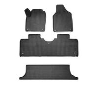 RECAMBO 3D Rubber Mat Set Suitable for VW Sharan | 7M | Year of Manufacture 1995-2010 - Tailor-Made Car Floor Mats with High 3D Edge | Non-Slip | Low Odour | Dimensionally Stable | Easy to Clean