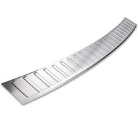 RECAMBO Boot Sill Protector Stainless Steel Compatible with Ford Tourneo Connect, Year of Manufacture from 2022, Matte Brushed with Texture, Styling and Protection for the Bumper